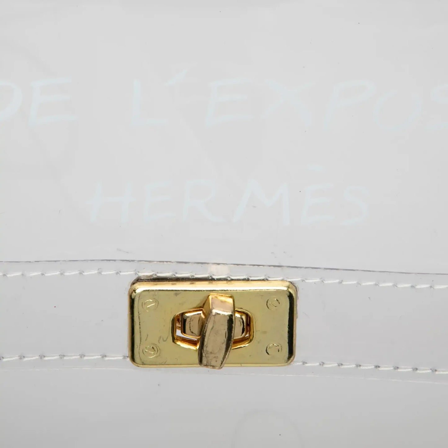 Hermès Vinyl Souvenir De L Exposition Kelly Handbag