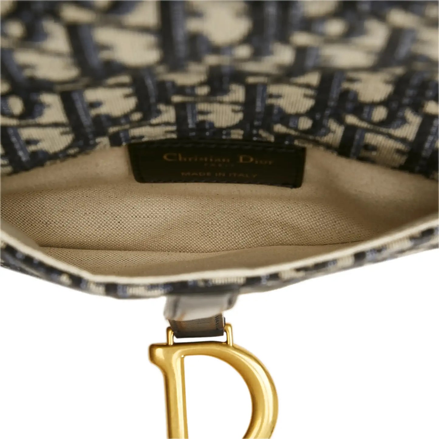 Dior Oblique Canvas Saddle Belt Bag
