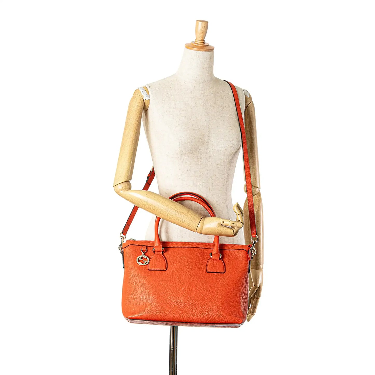 Gucci Leather Charmy Satchel