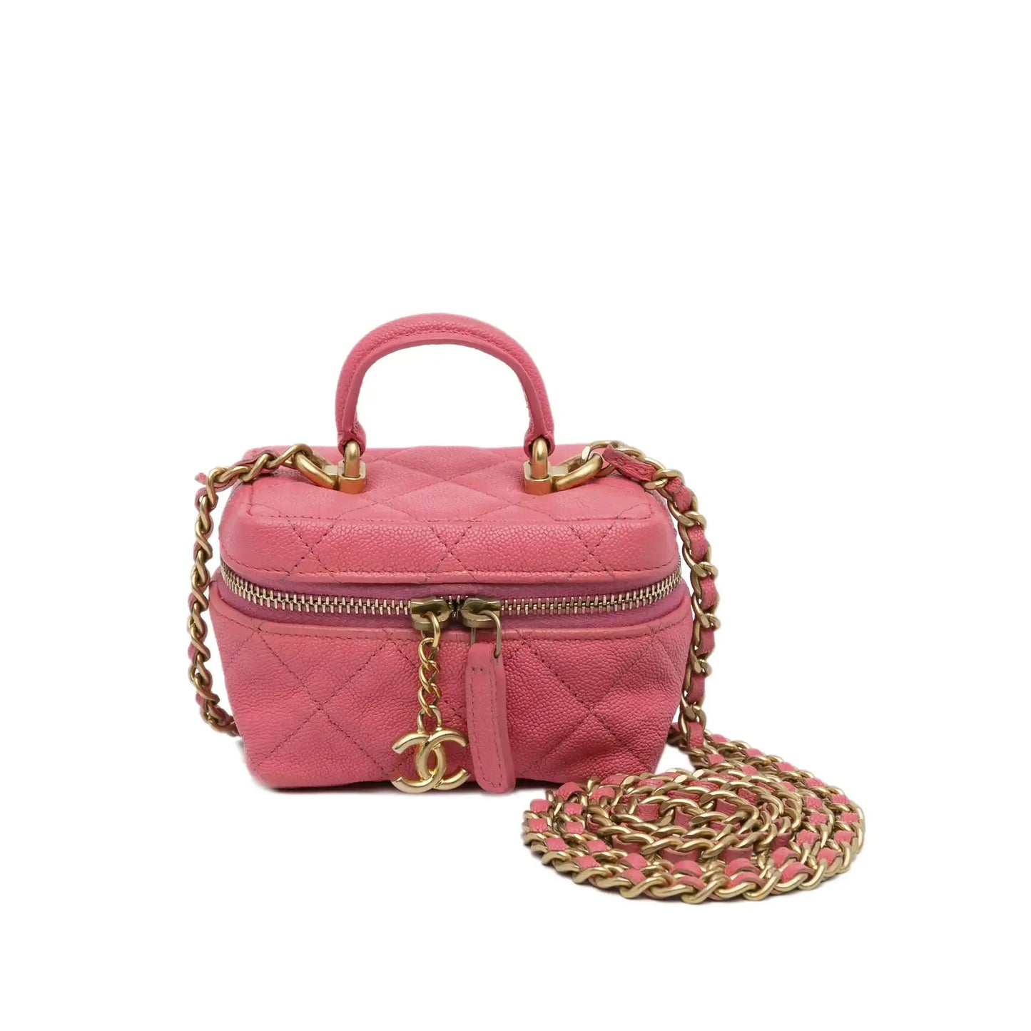 Chanel Micro Caviar Chain Vanity Bag