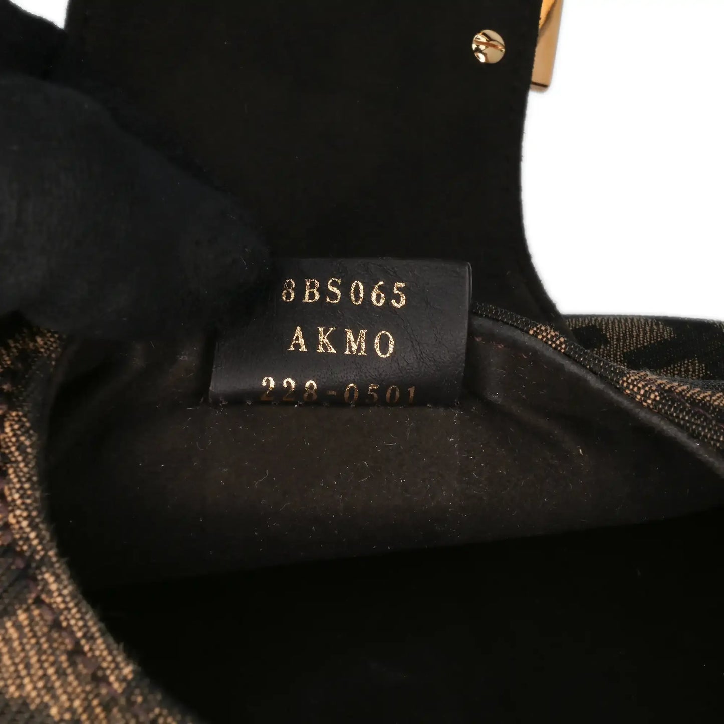 Fendi Mini Zucca Canvas Cookie Hobo