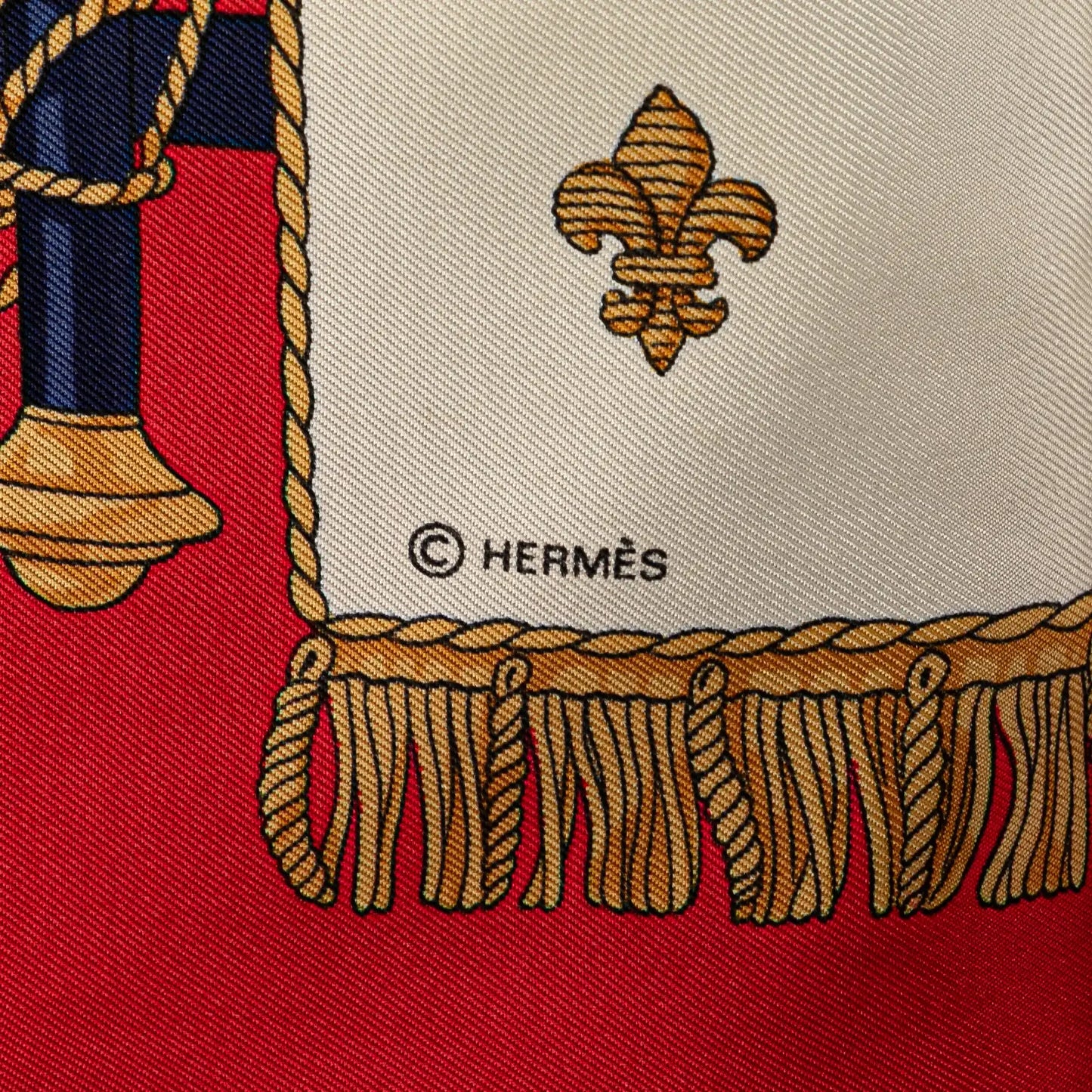 Hermès Vue Du Carosse De La Galere La Reale Silk Scarf