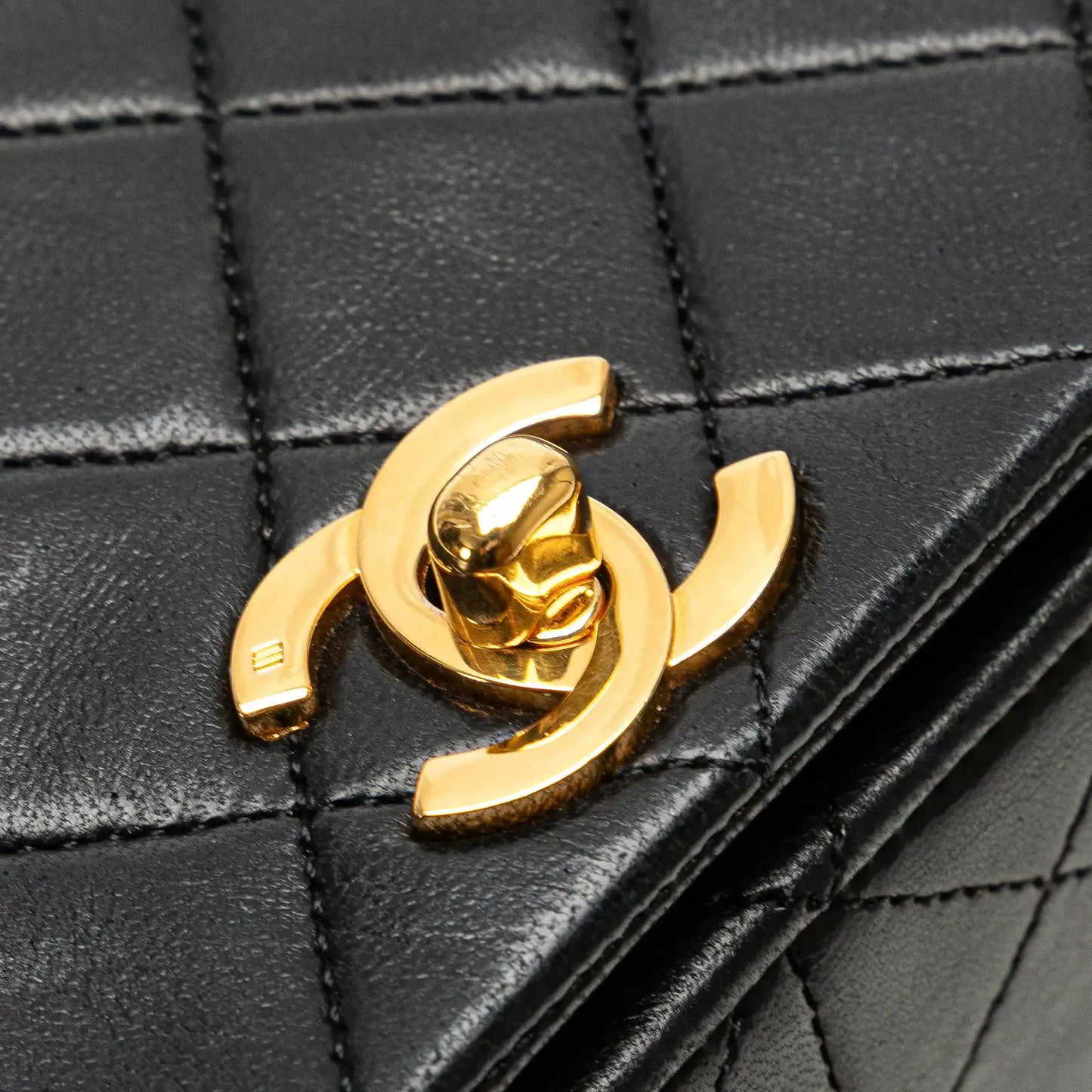Chanel CC Quilted Lambskin Full Flap
