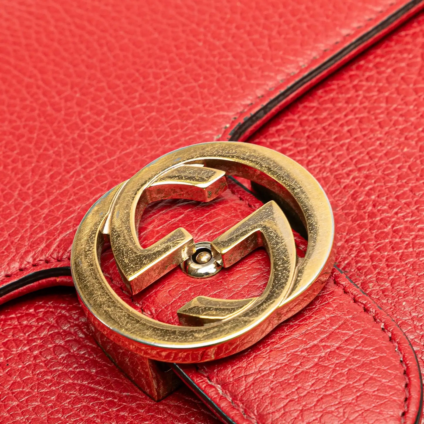 Gucci Medium Dollar Calfskin Interlocking G Crossbody