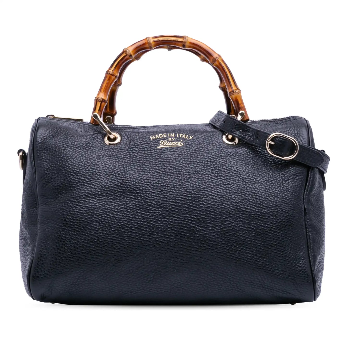 Gucci Medium Calfskin Bamboo Shopper Boston Bag