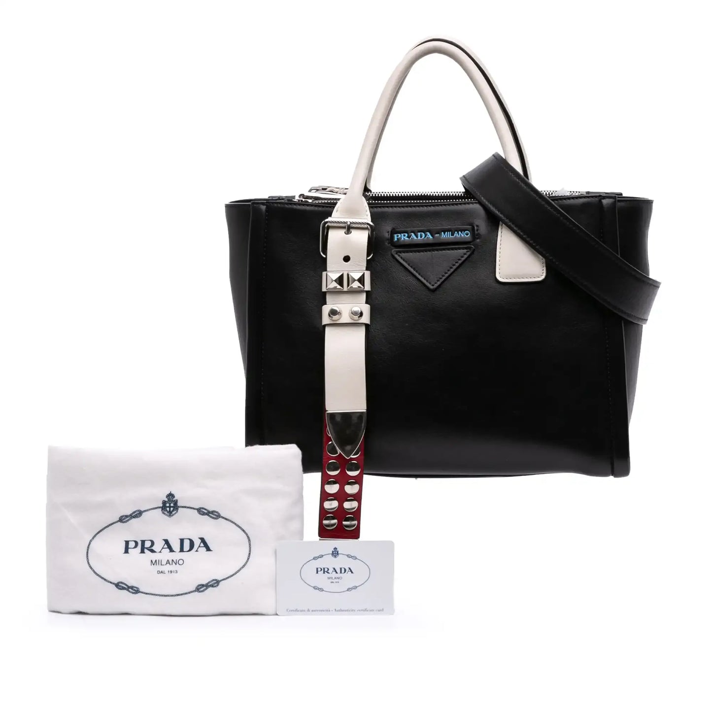 Prada Bicolor Grace Lux Concept Top Handle Bag