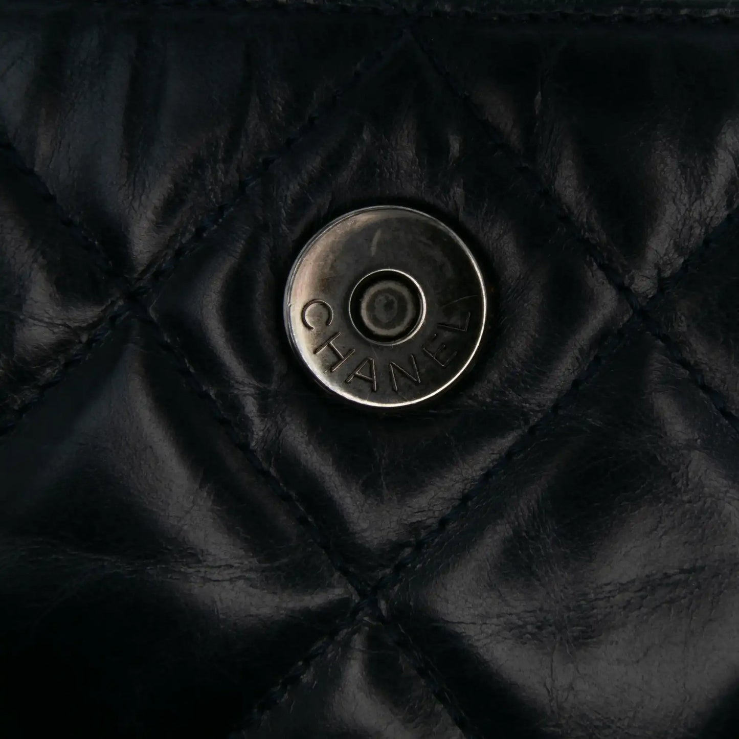 Chanel Quilted Glazed Calfskin Coco Pleats Clutch With Chain