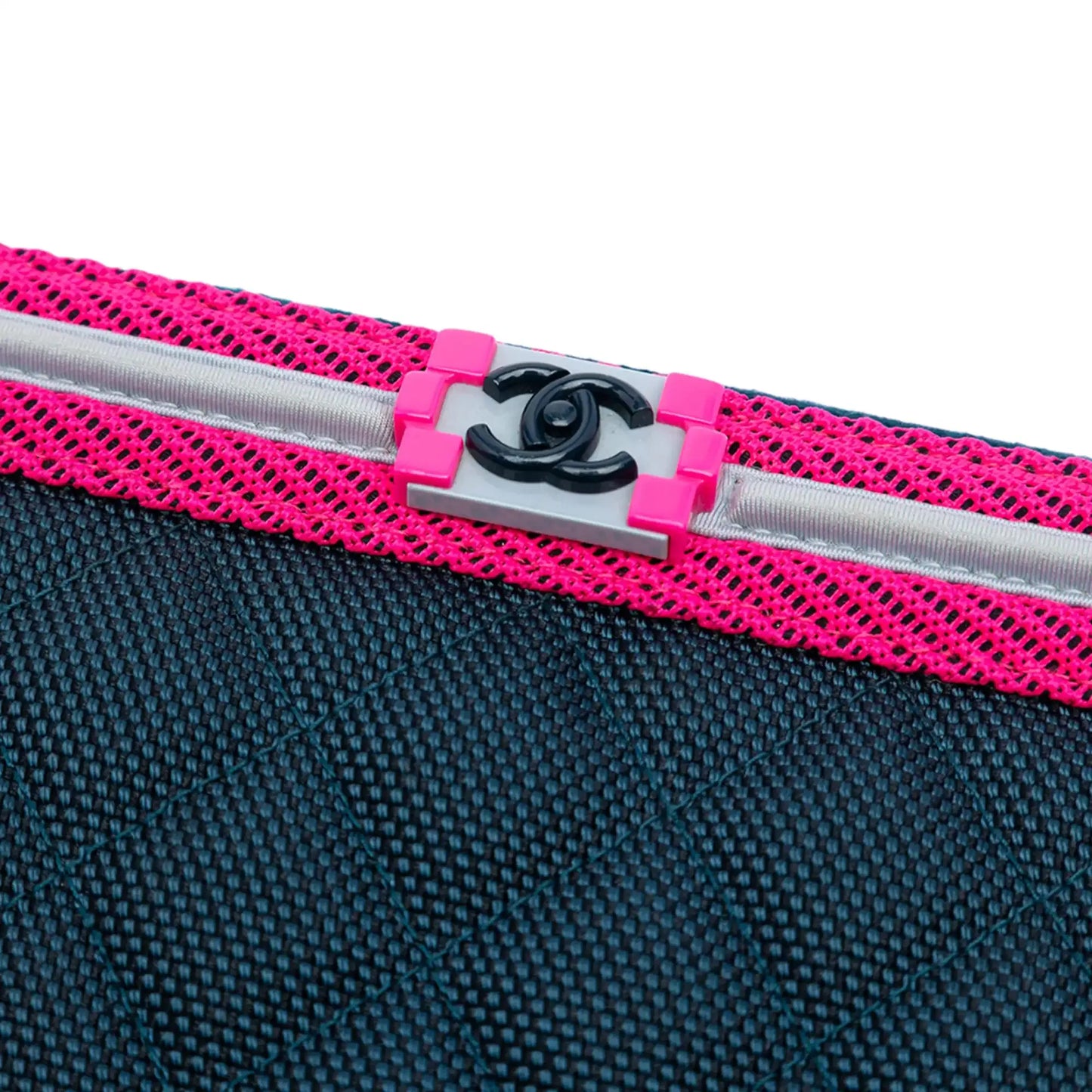 Chanel Medium Quilted Nylon Fluo Boy O Case Clutch