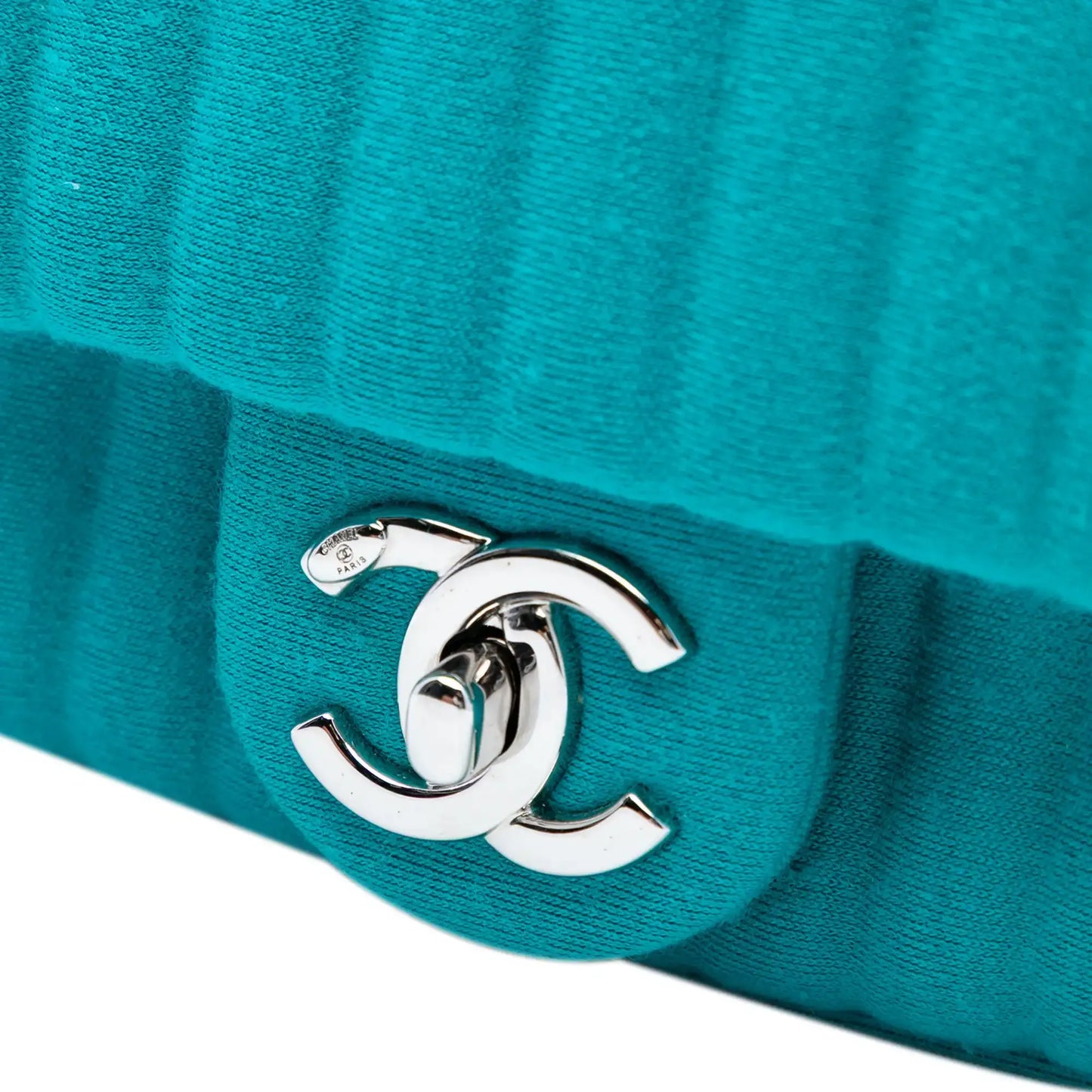 Chanel Mini Vertical Quilted Jersey Single Flap