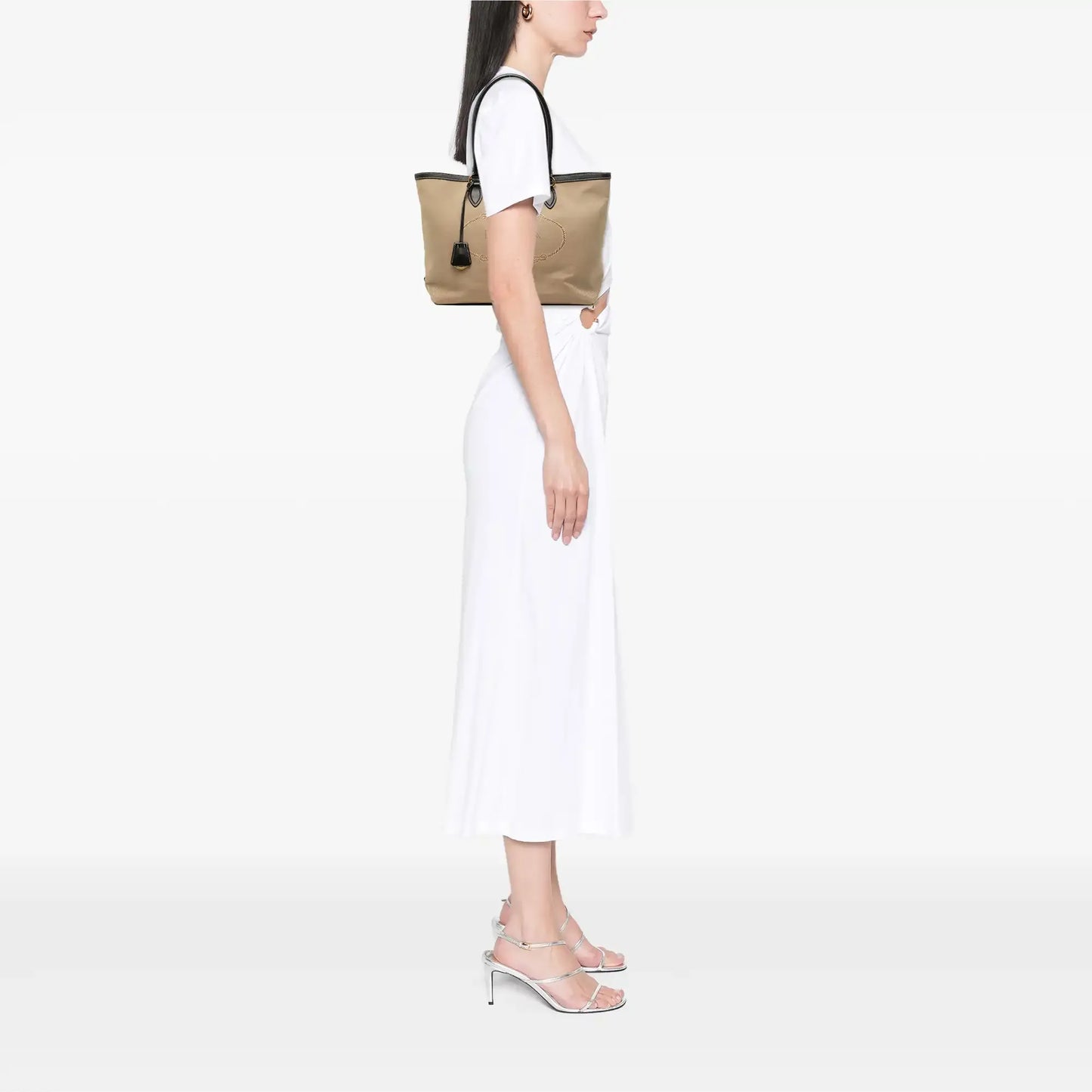 Prada Canvas Canapa Logo Tote