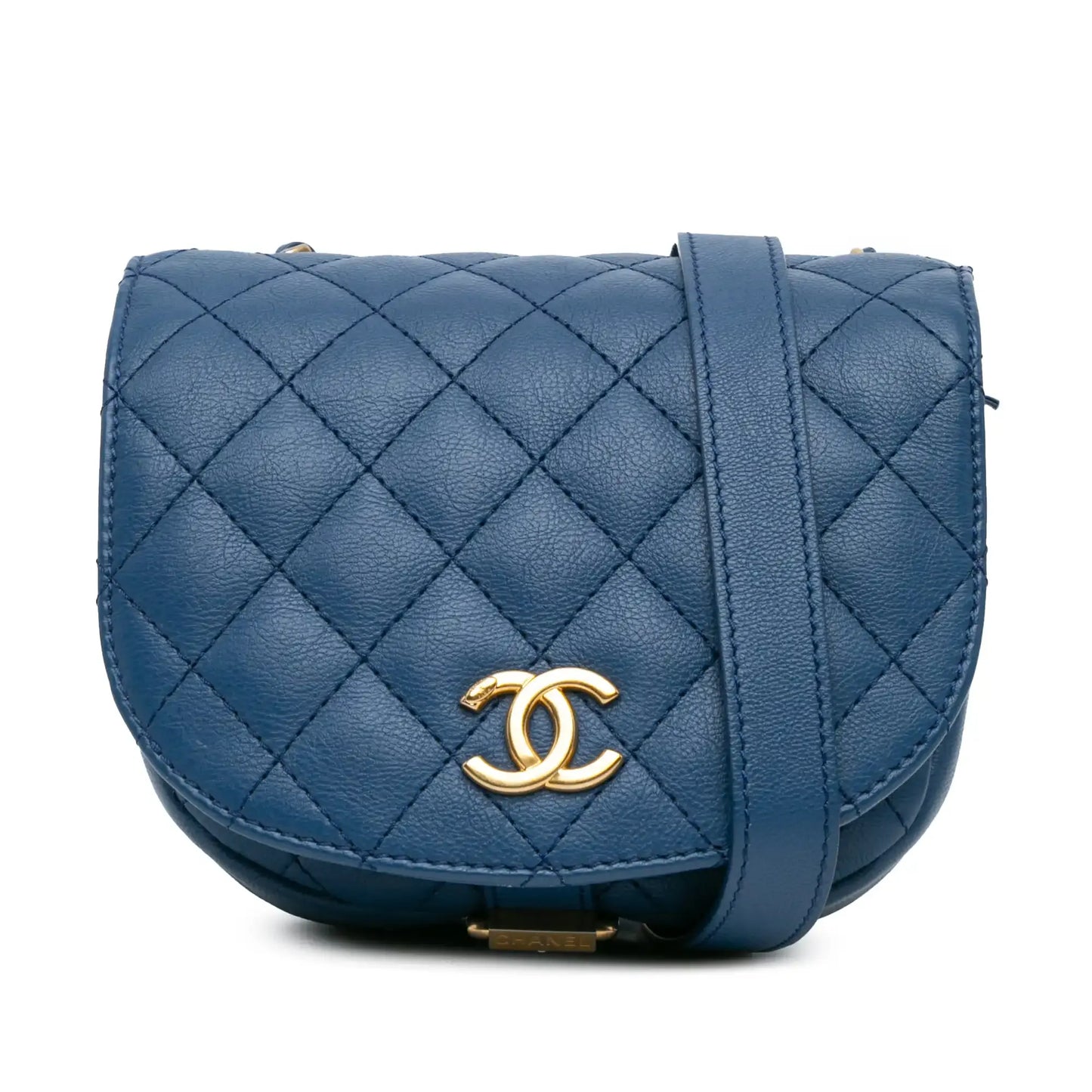 Chanel Quilted Grained Calfskin Casual Trip Messenger
