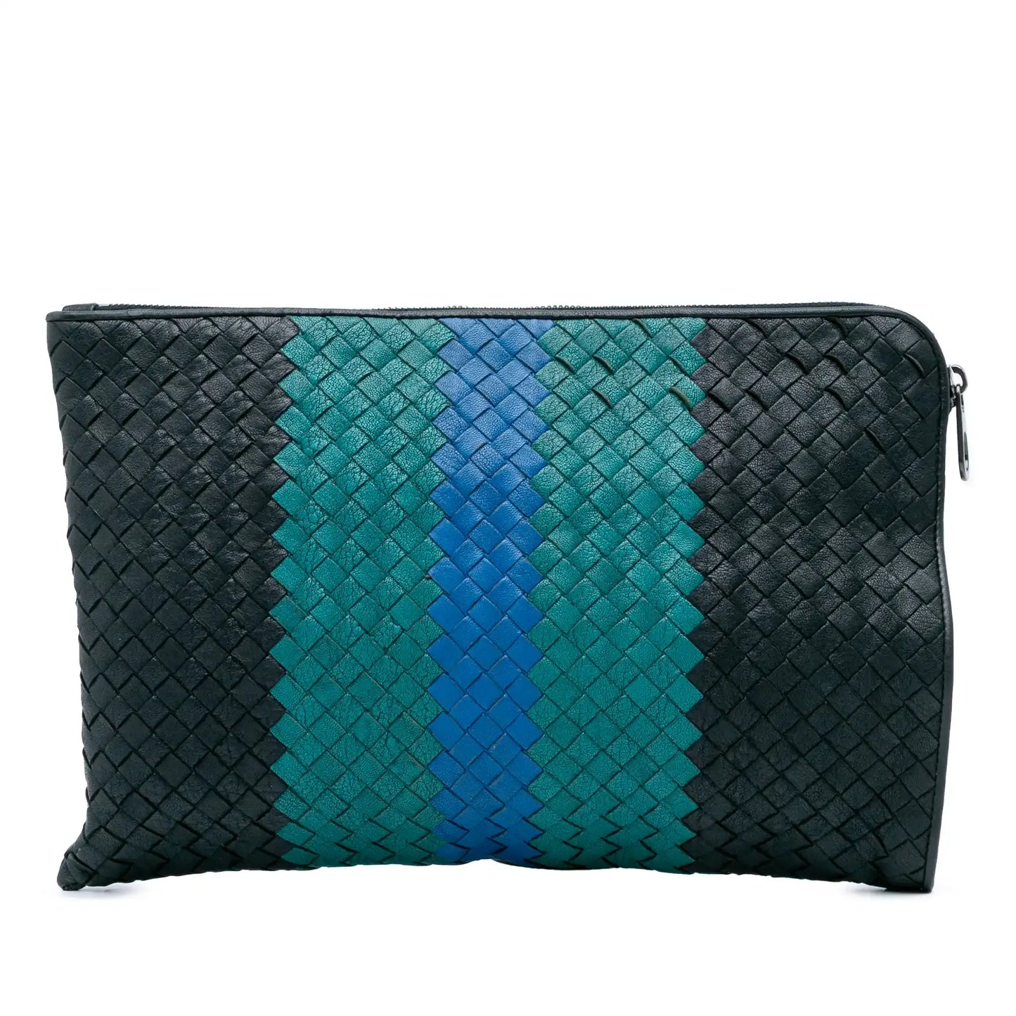 Bottega Veneta Tricolor Nappa Intrecciato Clutch