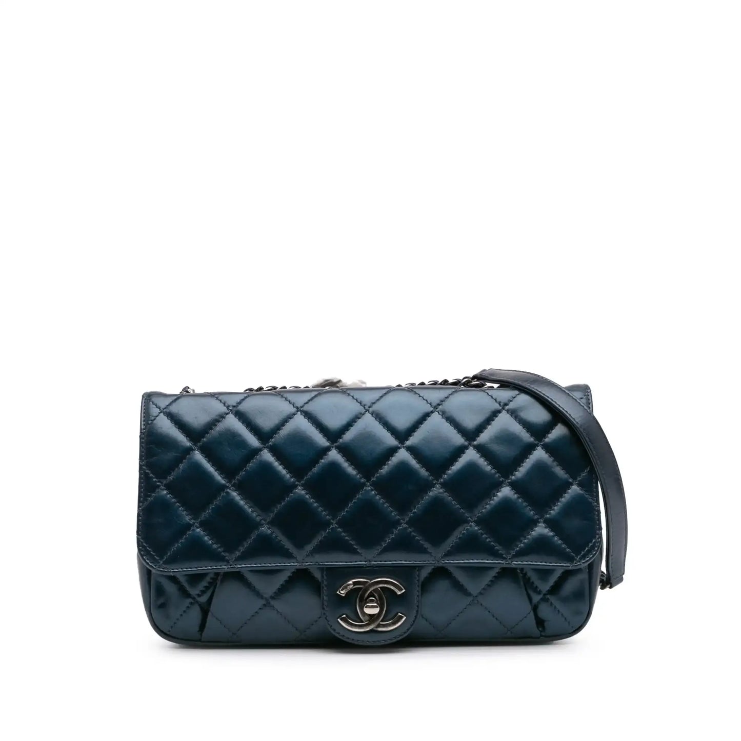 Chanel Quilted Glazed Calfskin Coco Pleats Flap