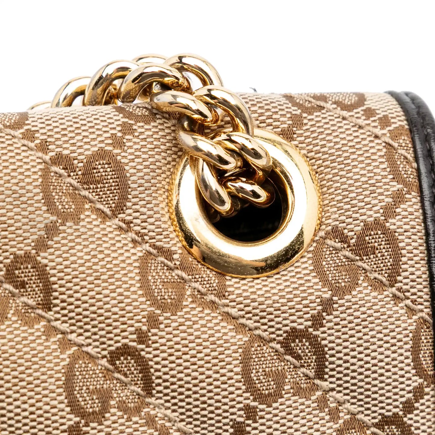 Gucci Mini GG Marmont Matelasse Canvas Flap Crossbody