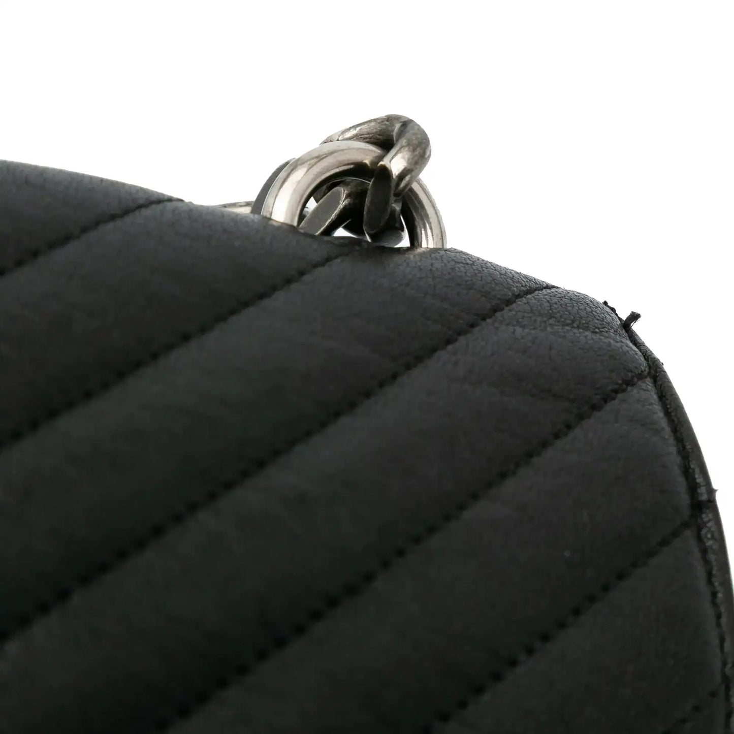 Saint Laurent Large Monogram Chevron Sheepskin College Bag