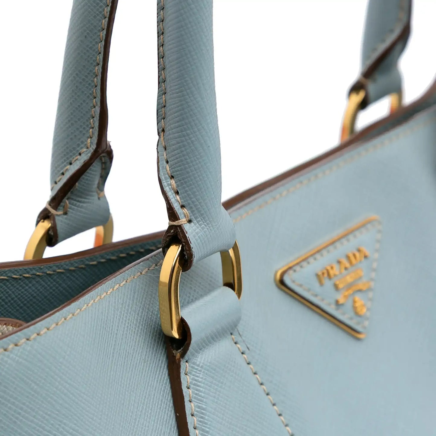 Prada Bicolor Saffiano Lux Satchel
