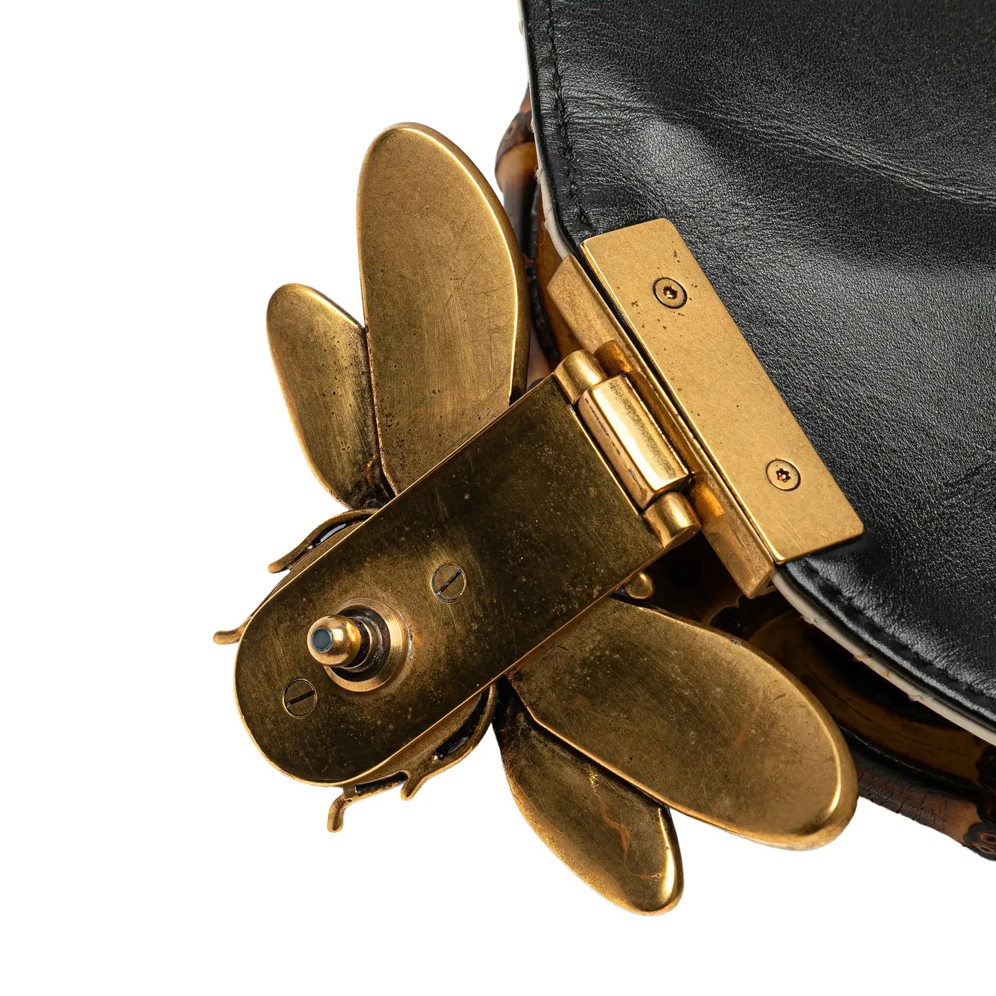 Gucci Leather Bamboo Queen Margaret Satchel