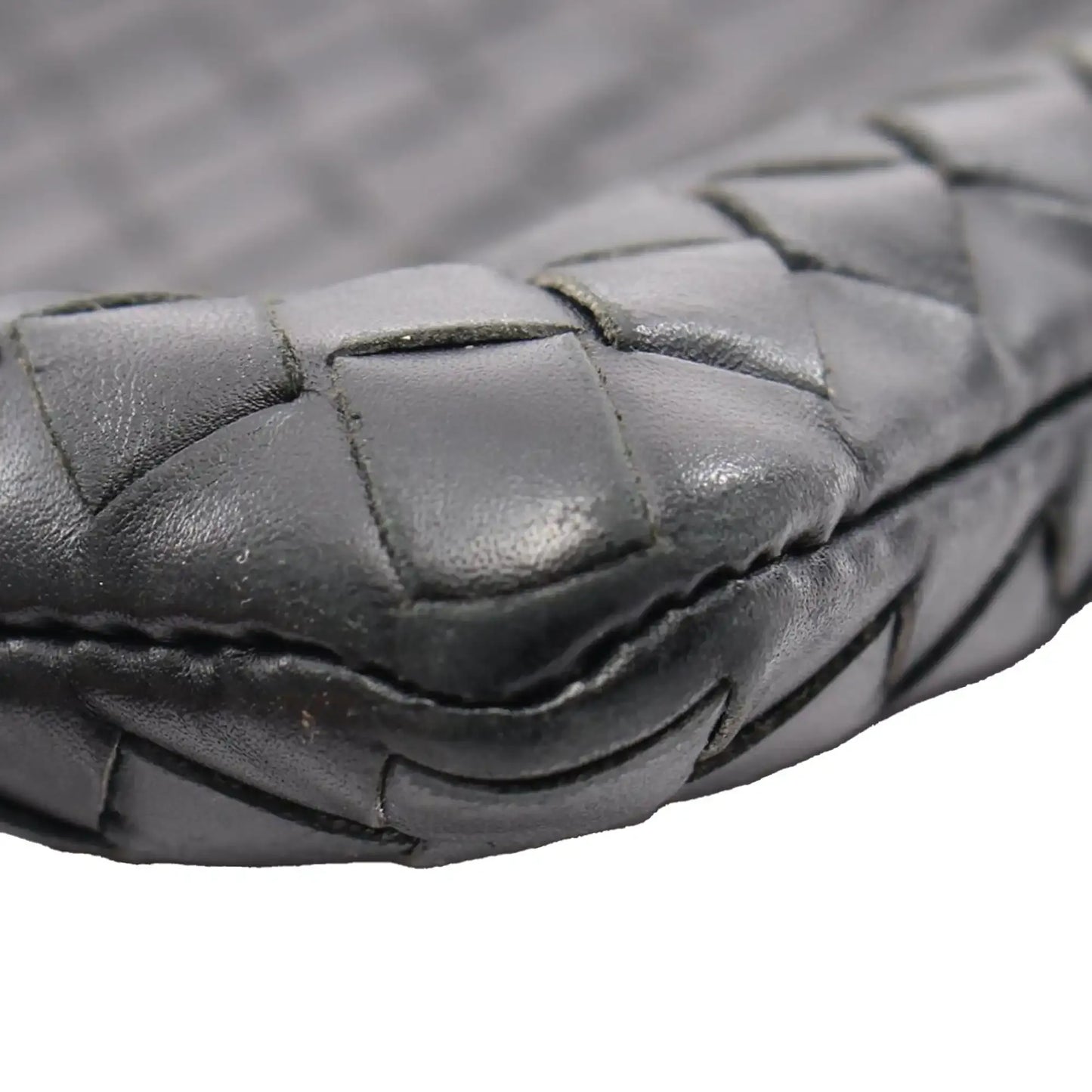 Bottega Veneta Leather Intrecciato Clutch