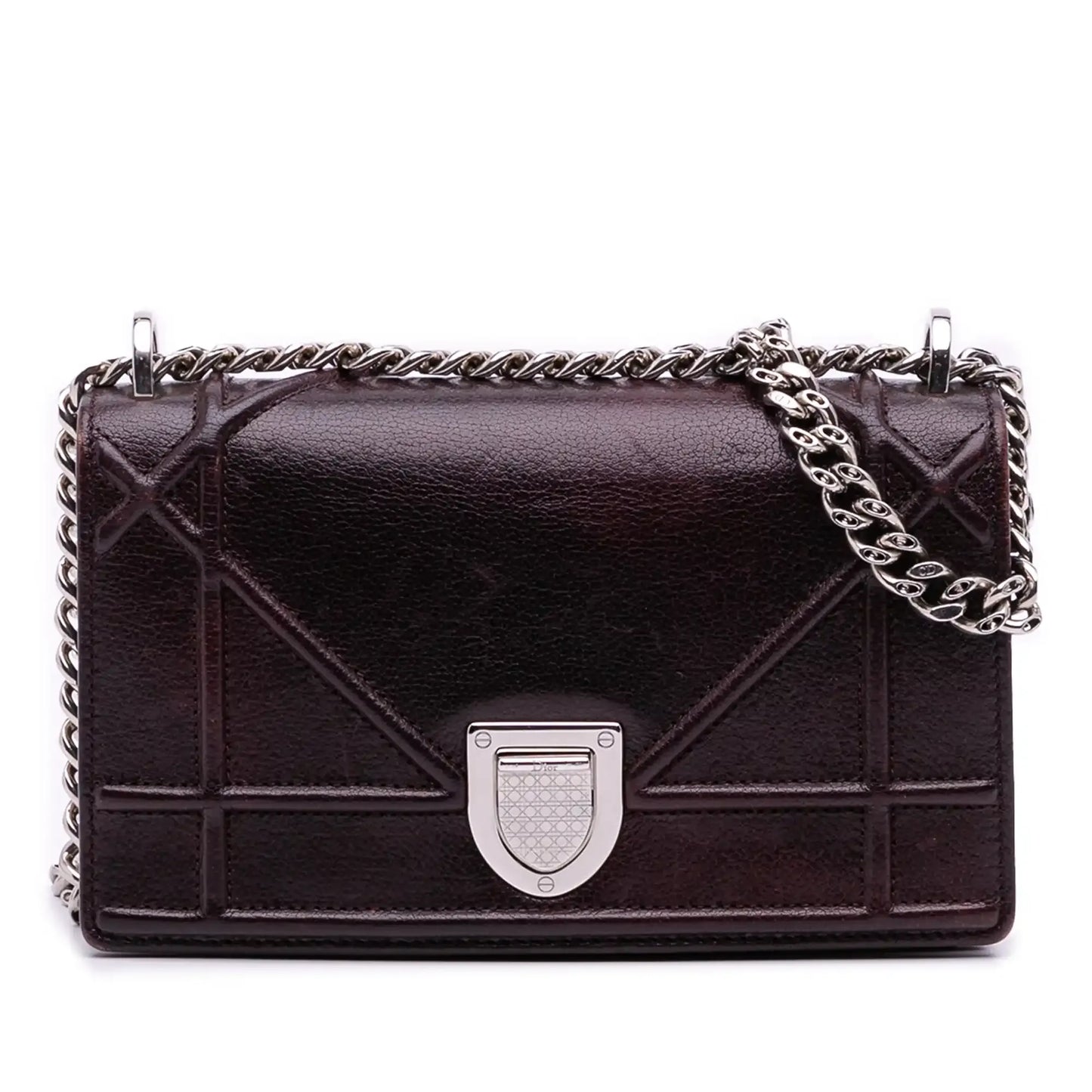 Dior Mini Grained Calfskin Diorama Flap