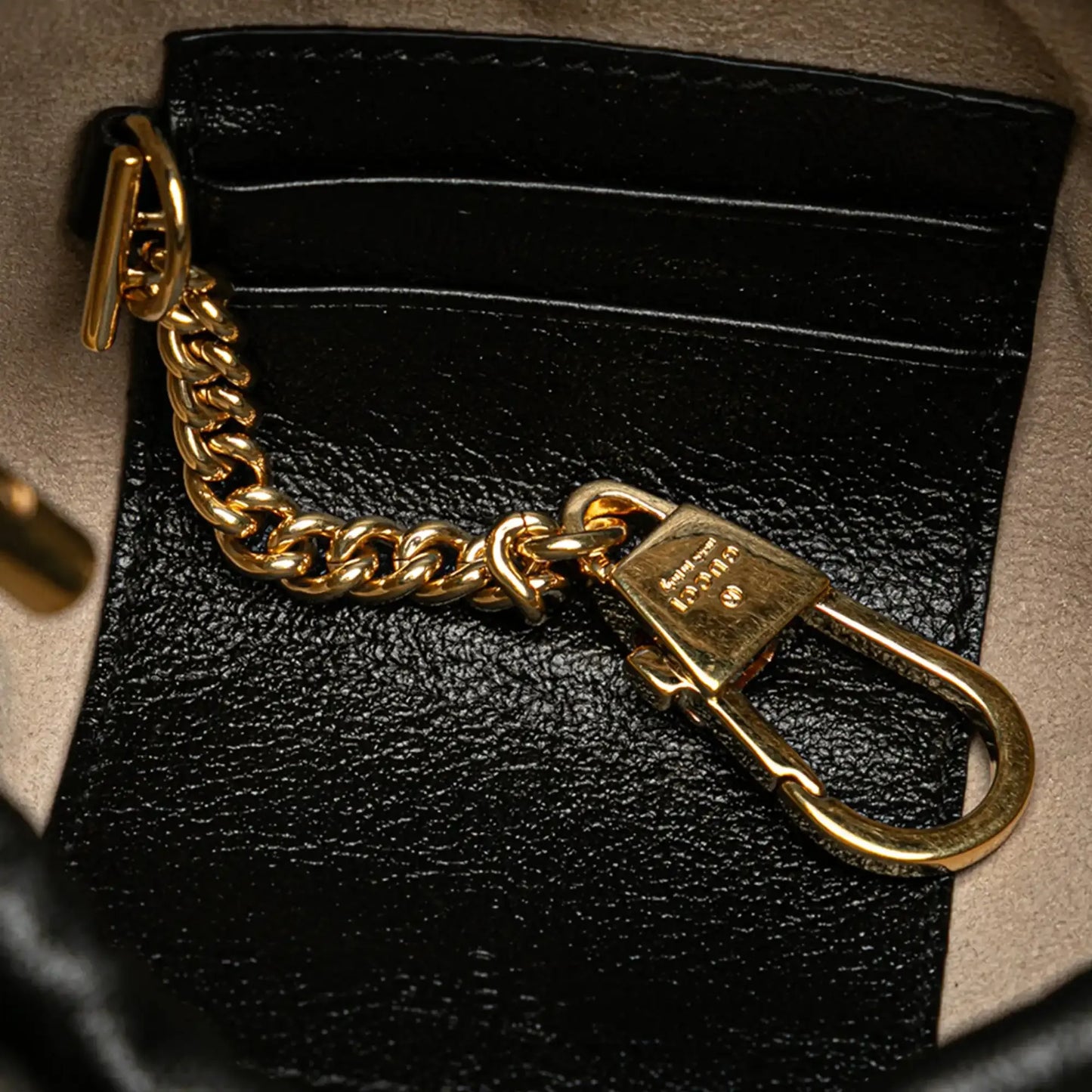 Gucci Mini Calfskin Diagonal Striped Zumi Bucket Bag