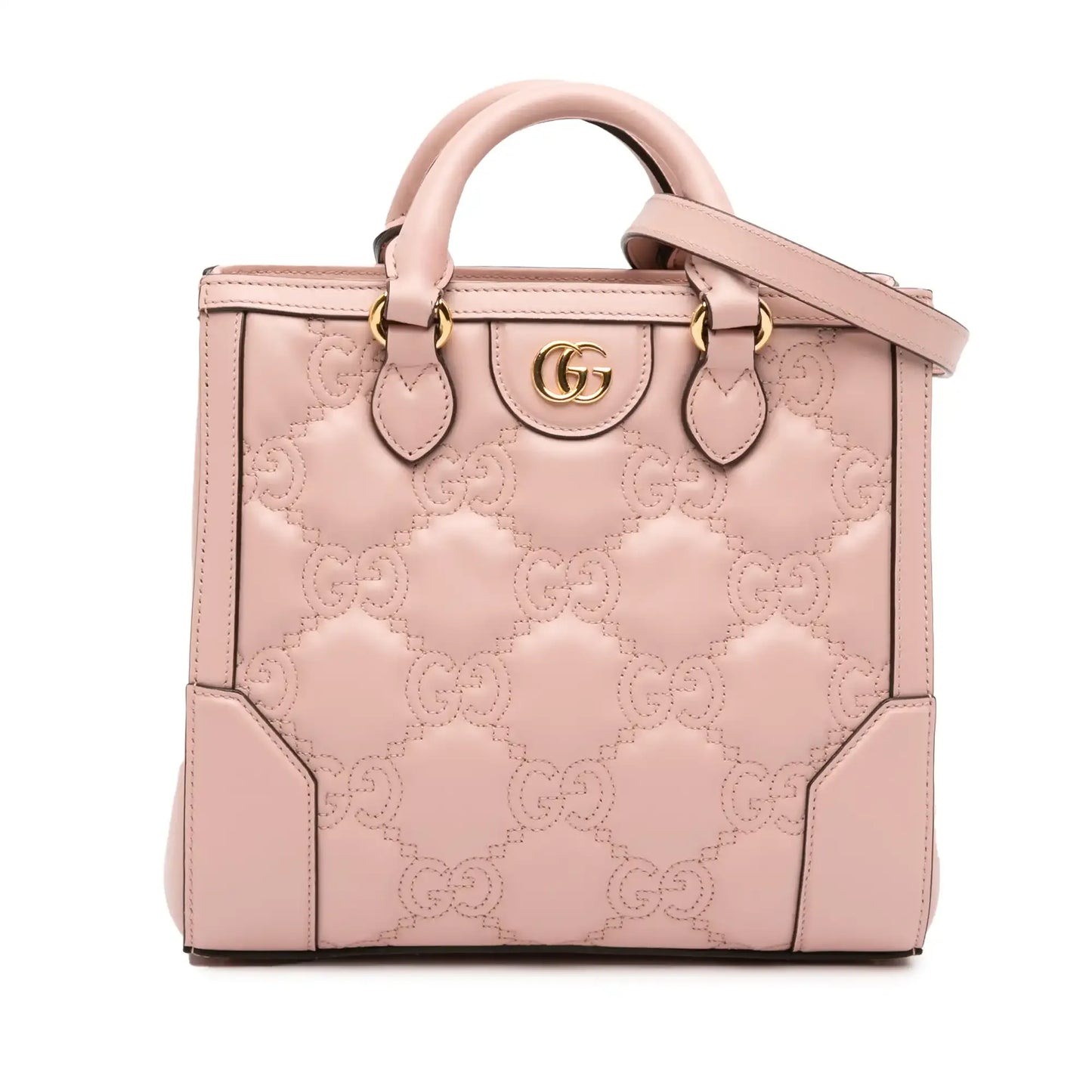 Gucci Mini GG Matelasse Leather Top Handle Bag