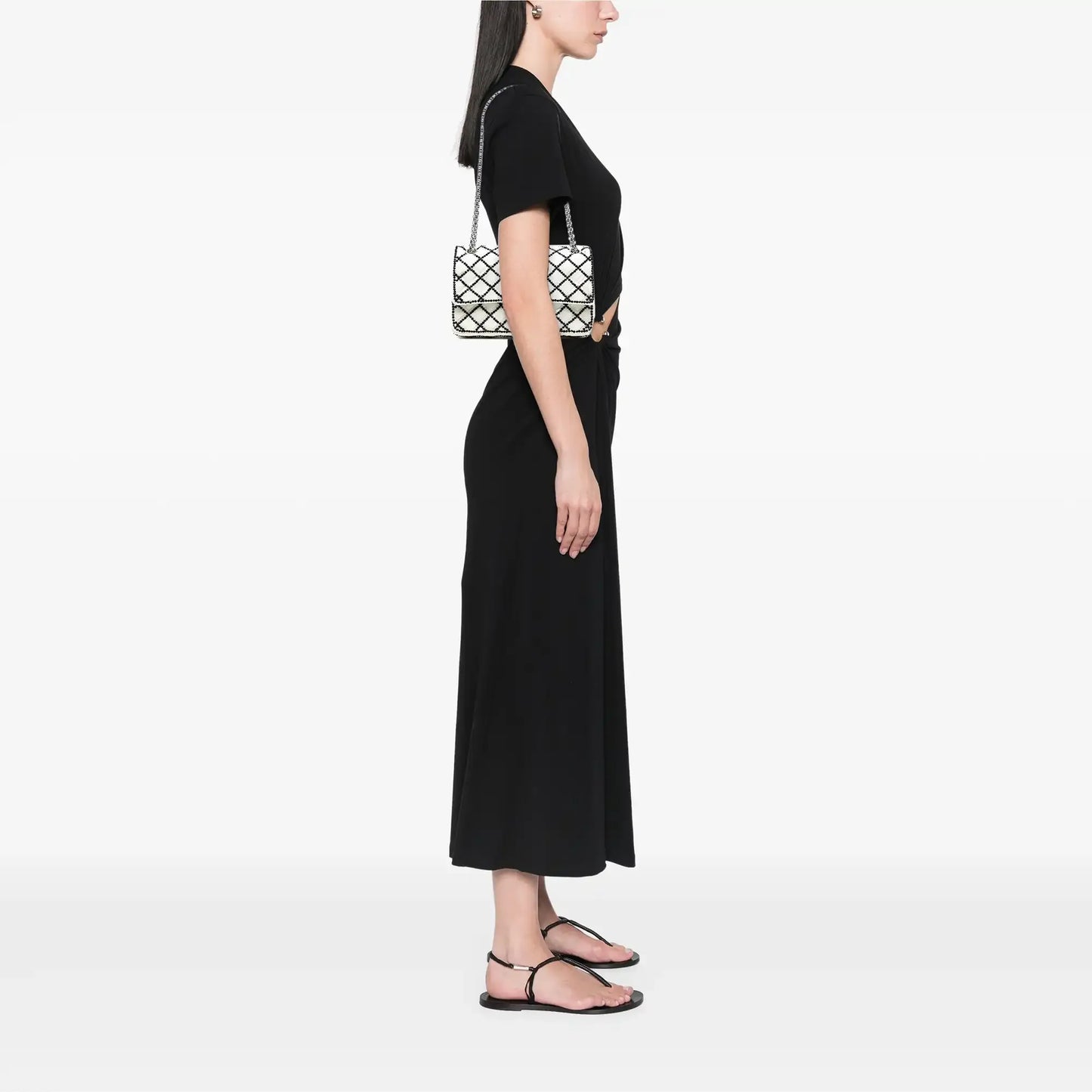 Chanel Reissue 2.55 Quilted Sequined Mesh Double Flap 225