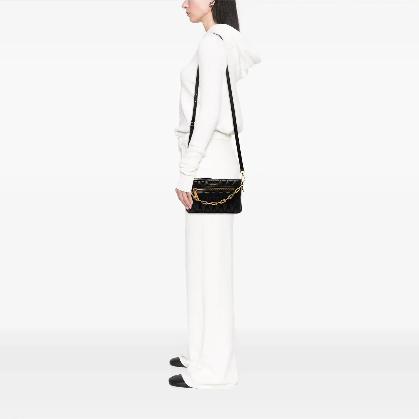 Miu Miu Matelasse Leather Satchel