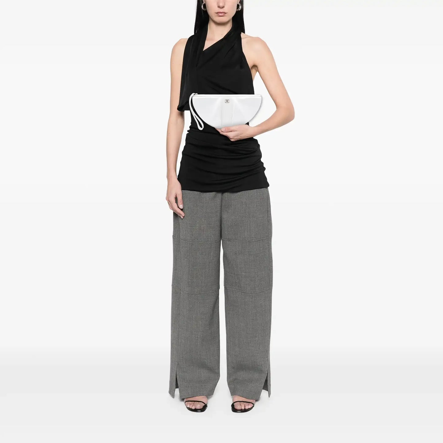 Chanel Lambskin Wave Clutch