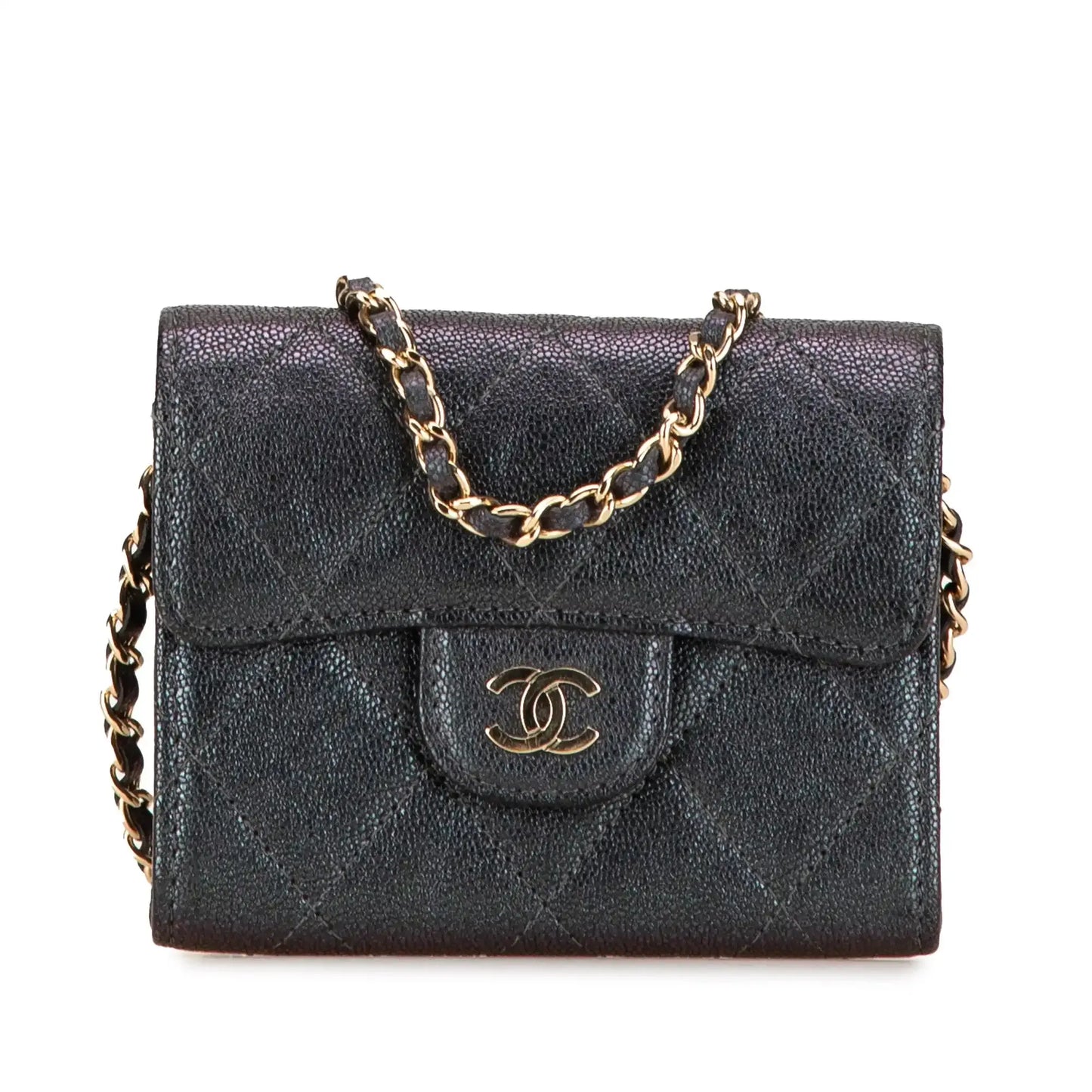 Chanel Small Iridescent Caviar Single Flap