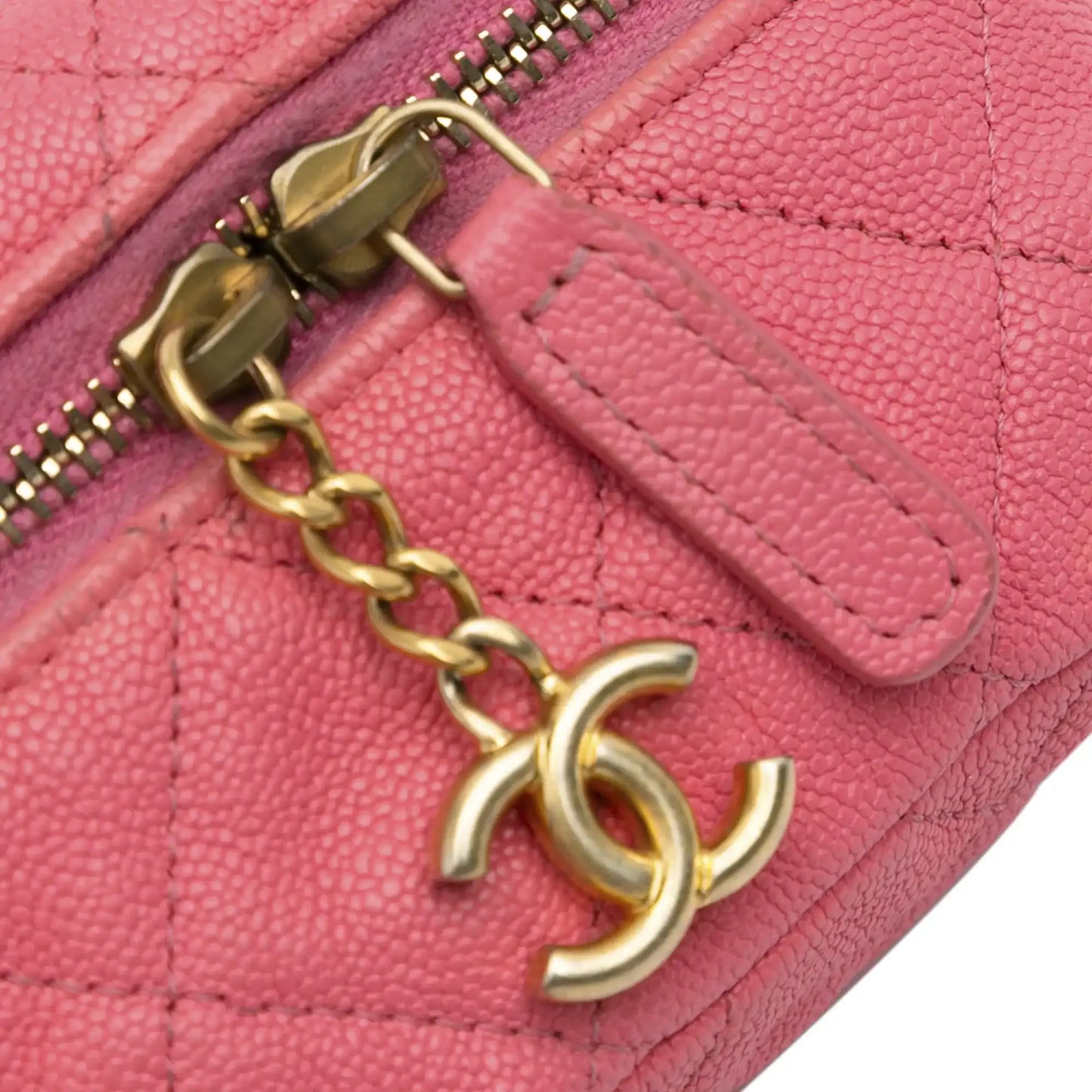 Chanel Micro Caviar Chain Vanity Bag