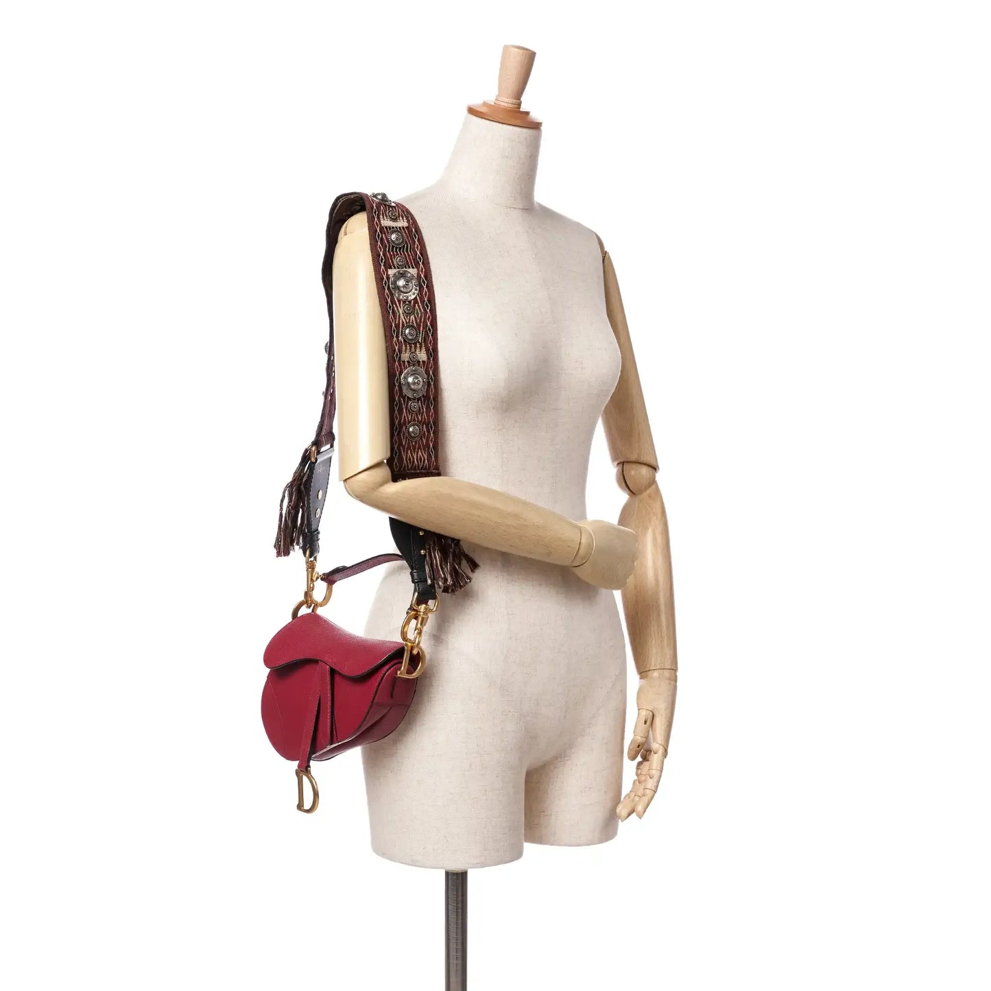 Dior Mini Grained Calfskin Saddle Bag