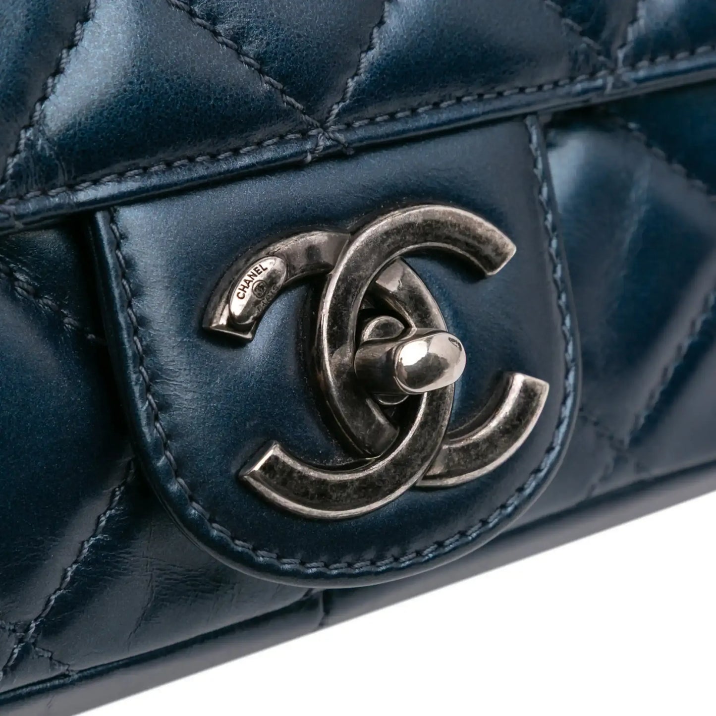 Chanel Quilted Glazed Calfskin Coco Pleats Flap