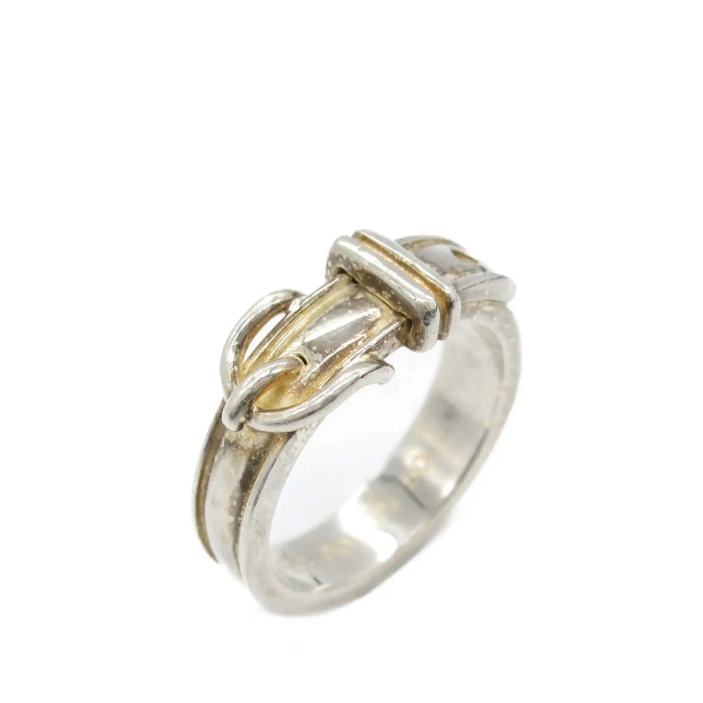 Hermès Sterling Silver Ceinture Buckle Ring