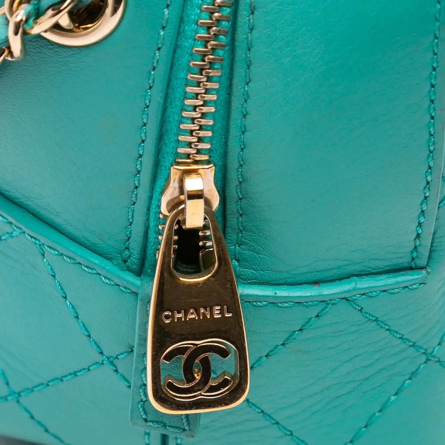 Chanel CC Stitched Calfskin Enamel Camera Bag