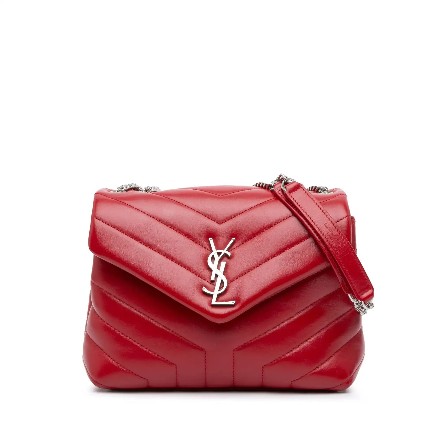 Saint Laurent Small Leather Monogram Loulou Crossbody