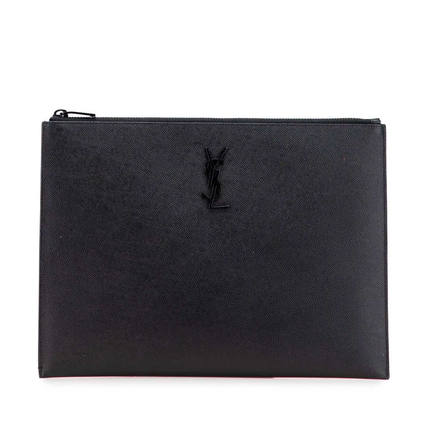 Saint Laurent Grain De Poudre Monogram Monochrome iPad Case