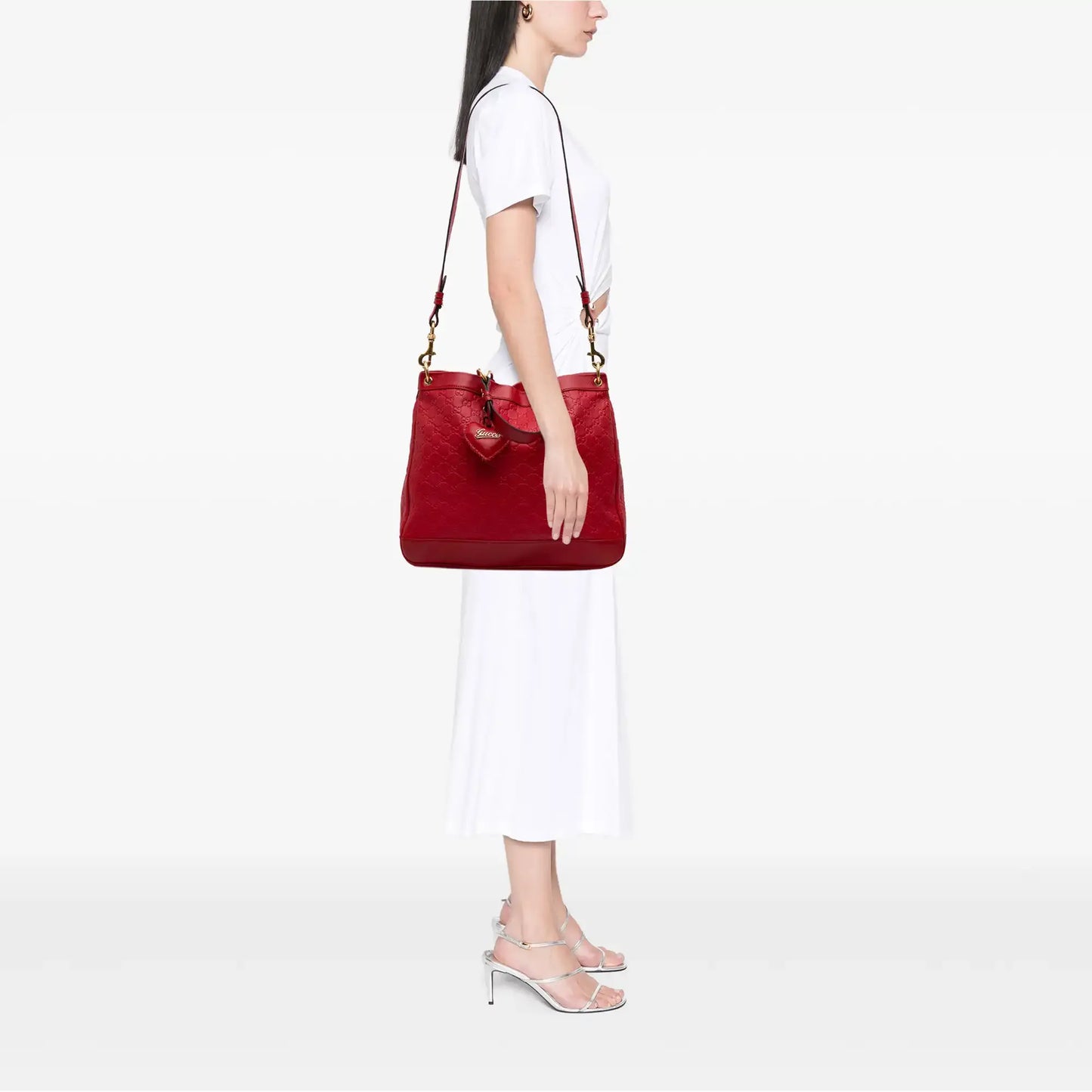 Gucci Medium Guccissima Valentine Top Handle Bag