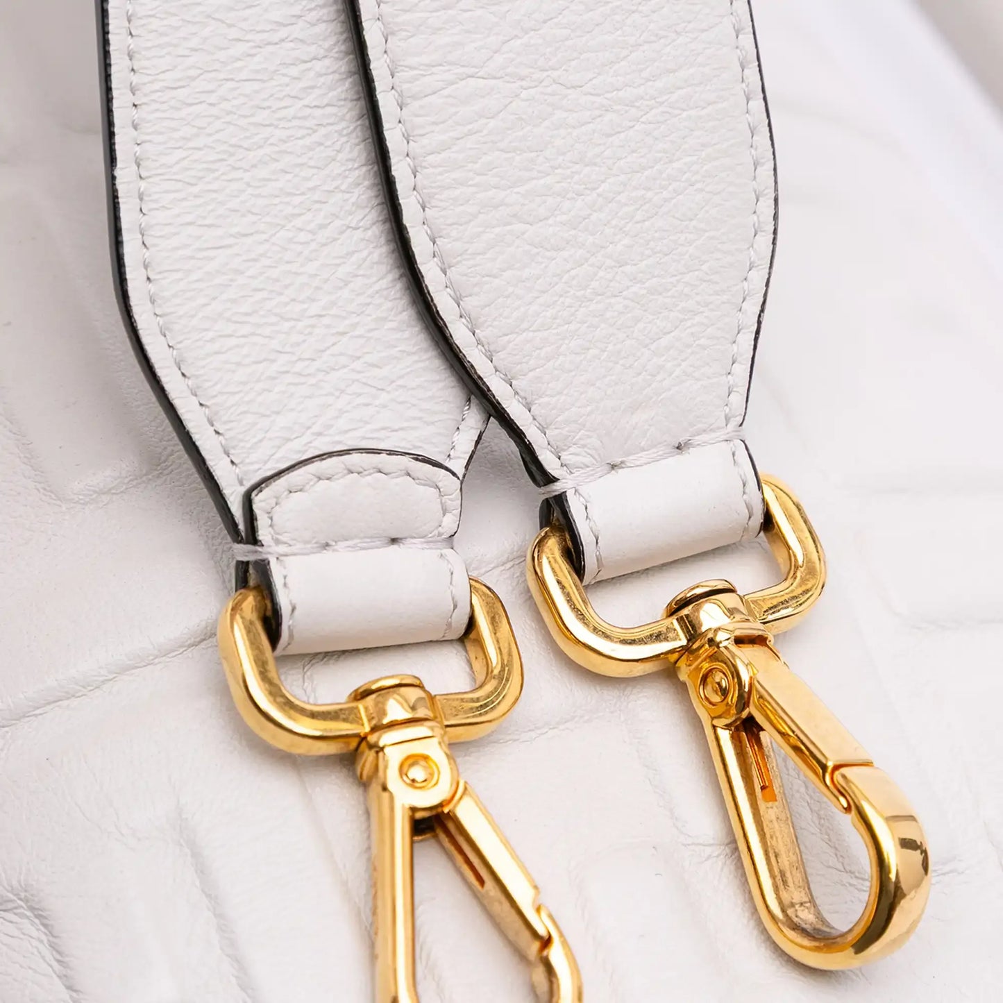 Fendi Large Zucca Embossed Leather Baguette Satchel