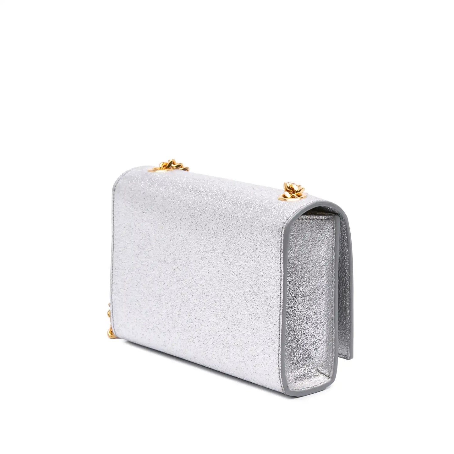 Saint Laurent Small Metallic Calfskin Classic Monogram Kate Crossbody