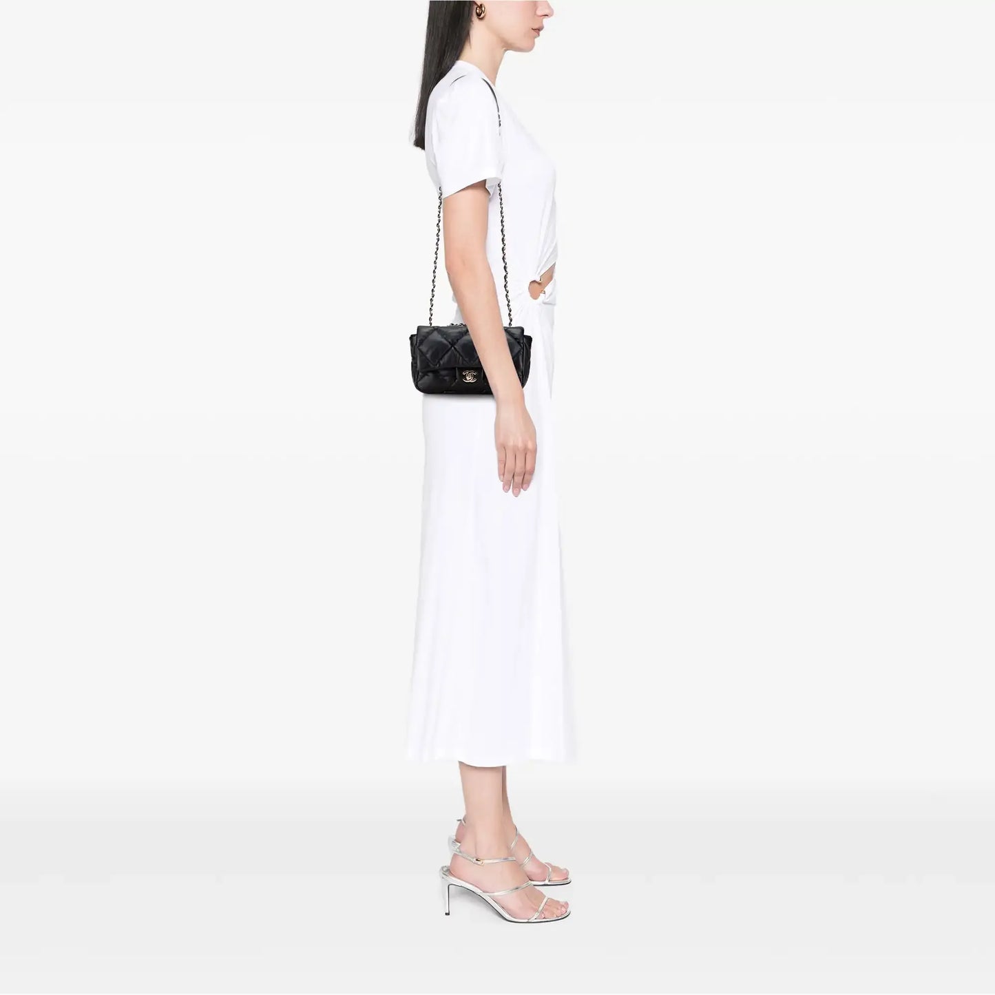 Chanel Medium Quilted Calfskin Bubbly Flap