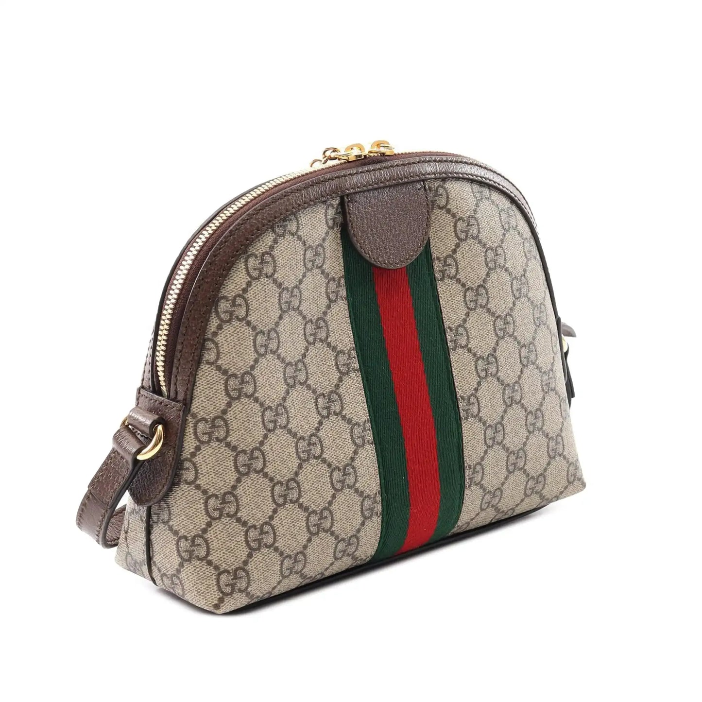 Gucci Small GG Supreme Ophidia Dome Crossbody