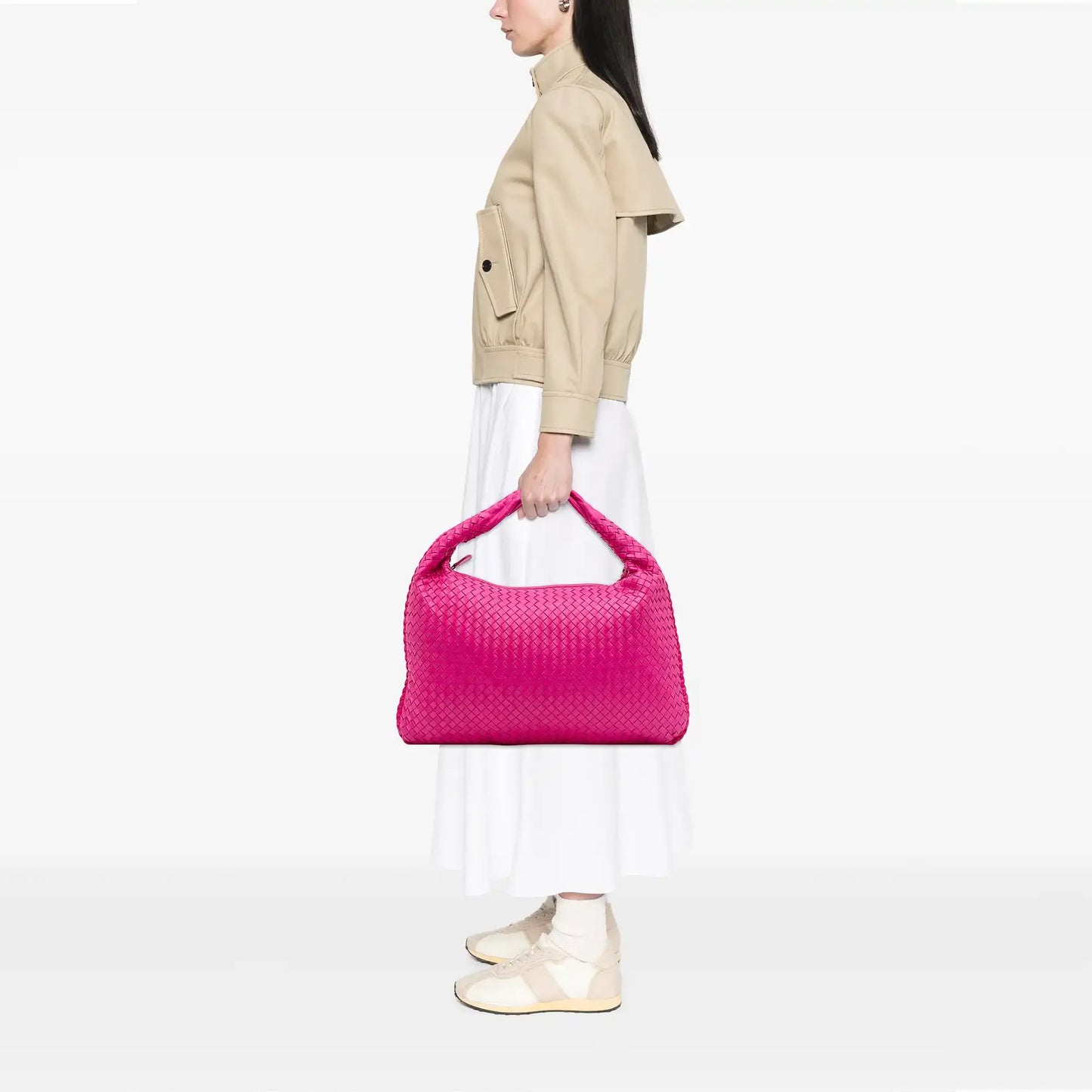 Bottega Veneta Medium Nappa Intrecciato Veneta Hobo