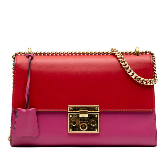 Gucci Medium Bicolor Leather Padlock Shoulder Bag