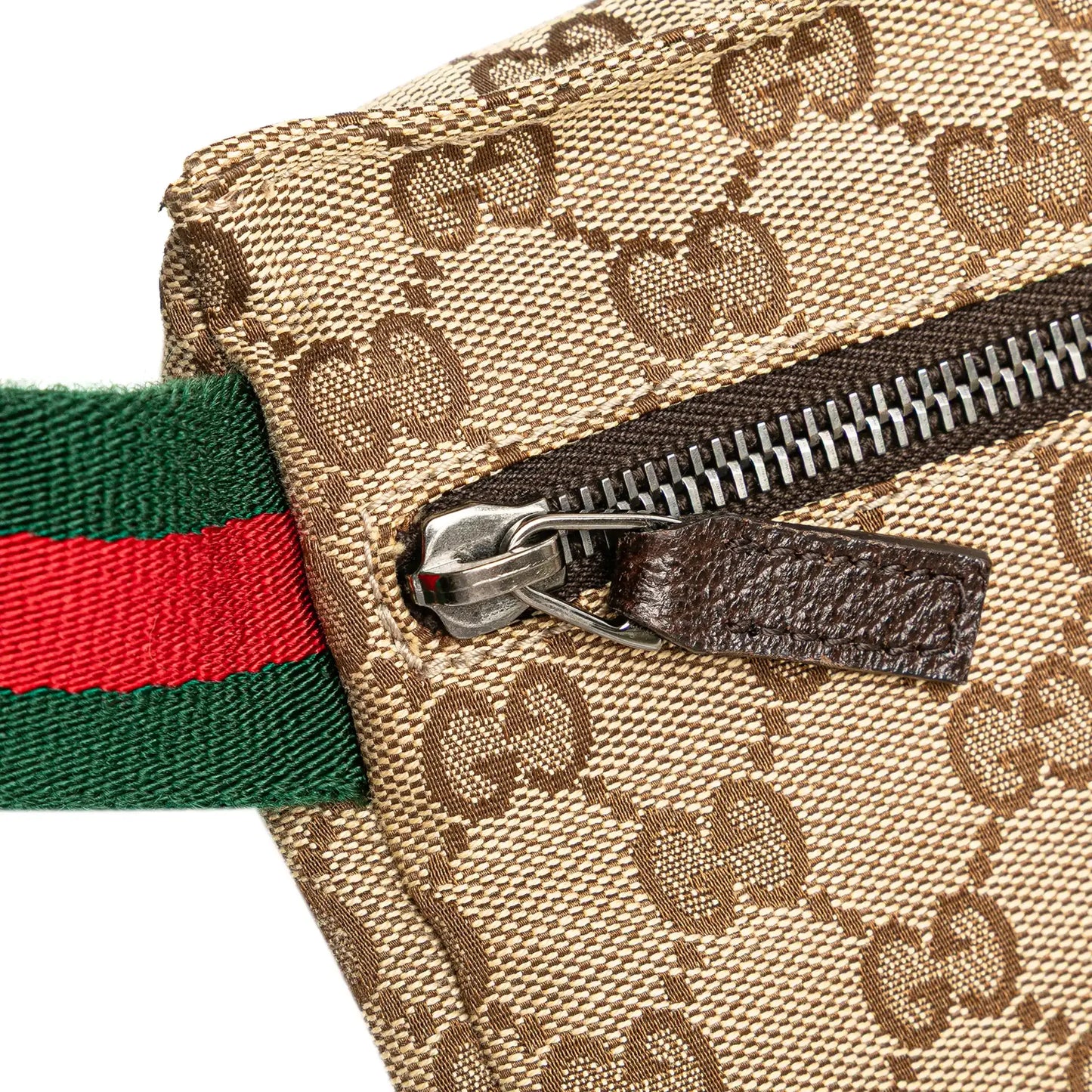 Gucci GG Canvas Web Double Pocket Belt Bag