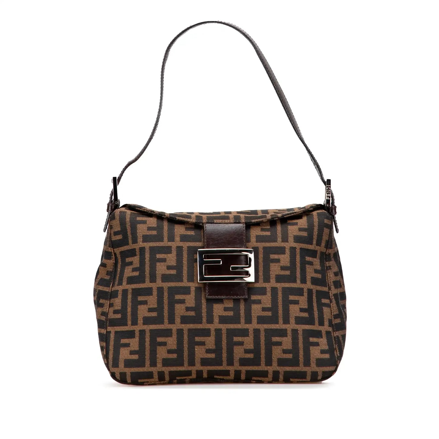 Fendi Zucca Canvas Double Flap Mamma