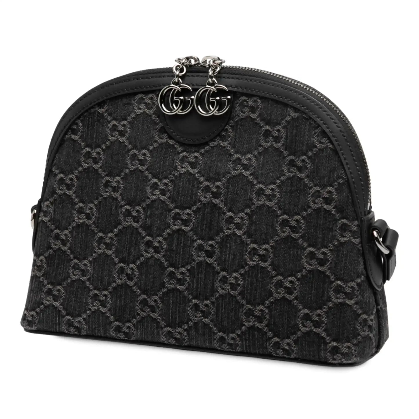 Gucci Small GG Denim Ophidia Dome Crossbody
