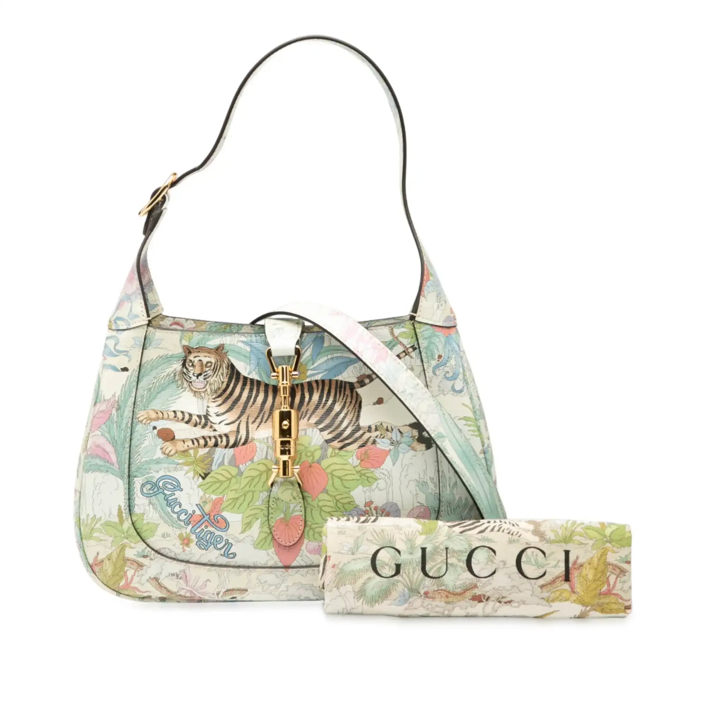 Gucci Small Calfskin Tiger Jackie 1961 Crossbody