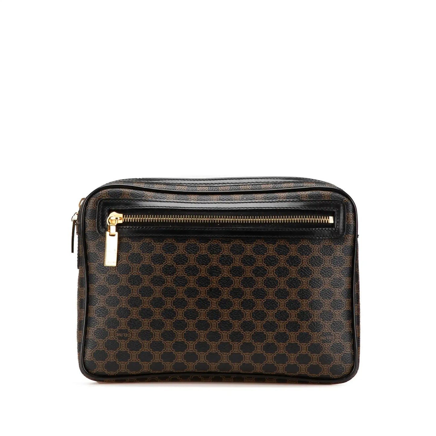 Celine Macadam Coated Canvas Clutch