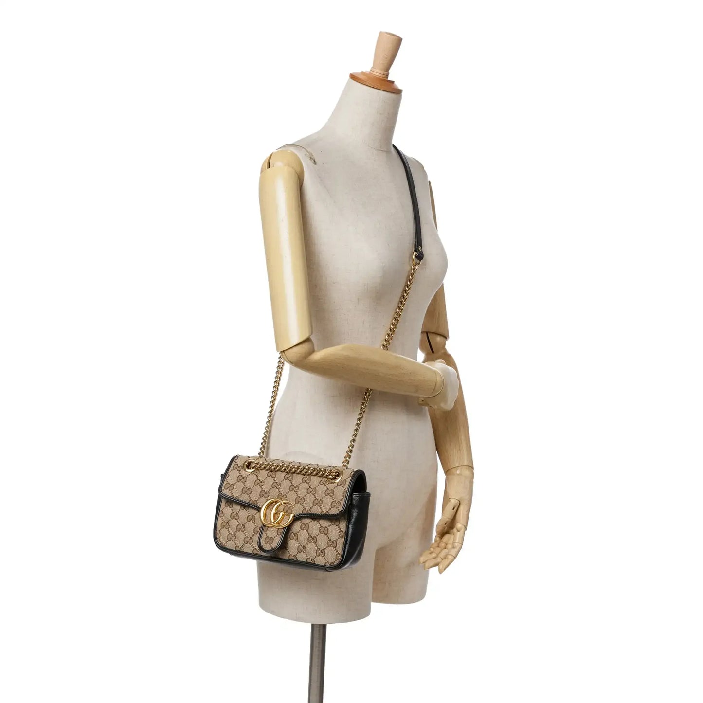 Gucci Mini GG Marmont Matelasse Canvas Flap Crossbody