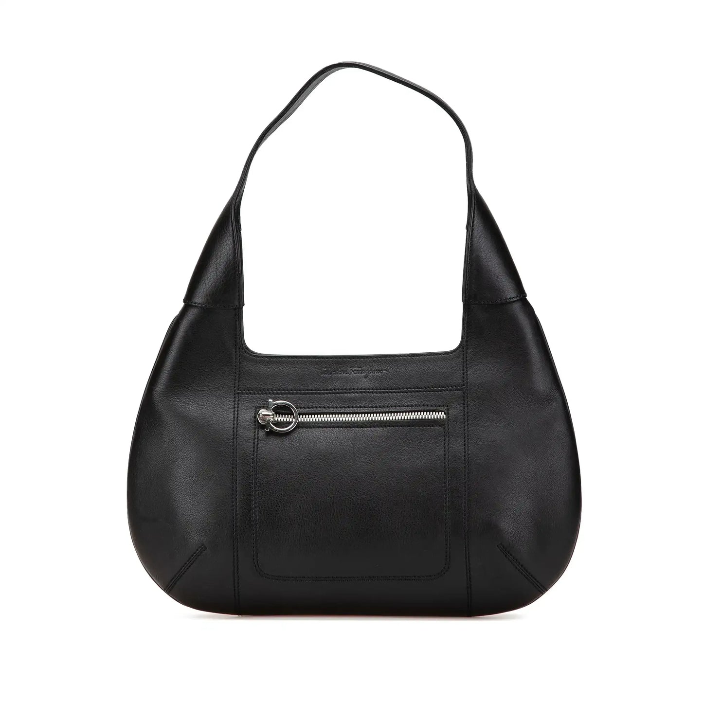 Ferragamo Leather Gancini Hobo